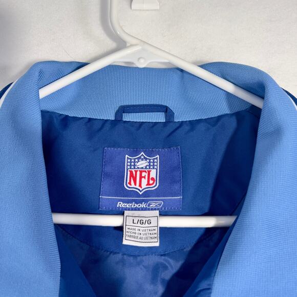 NFL Superbowl XXXIX Reebok Full Zip Windbreaker Men Large 2005 Drawstring Waist - Picture 5 of 16